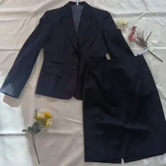 Miss JUNKO ブラックフォーマルセットアップ（サイズ11）／ウール100％・ジャケット＋スカート