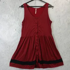 MOMO モモ レディース ワンピース ノースリーブ ワインレッド □〇