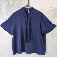 美品】theory luxe 半袖 ブラウス ネイビー 38 スーツ 紺 - メルカリ