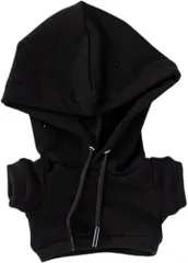 COZENTA 人形 ぬいぐるみ 服 ぬい服 パーカー (ブラック, 10cm)