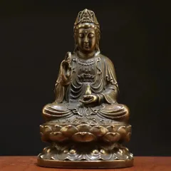 南シナ海観音 観音菩薩 神 神様 置物 オブジェ 銅製 幸運 長寿 縁起物 魔除け 厄除 開運 幸運 財運 金運 安産祈願 無病息災 子宝 健康運 リ