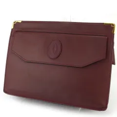 【最大30％OFF★ウィンターセール】カルティエ CARTIER クラッチバッグ マストライン ボルドー レディース 中古