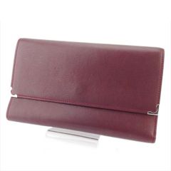 美品】カルティエ マストC インターナショナルウォレット グレージュ 