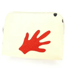 【最大30％OFF】ブルガリ BVLGARI ポーチ ハンドモチーフ MANI AL VENTO ベージュ レッド ブラック シルバー レディース 中古