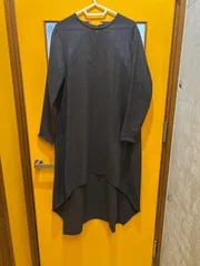 【G4-39】◇ mizuiro ind サイズ不明　長袖ワンピース　茶色　レディース