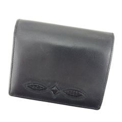 箱タグ付】TOGA PULLA ブラックレザーショルダーウォレット二つ折り