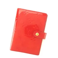 【最大30％OFF】ルイ・ヴィトン LOUIS VUITTON 手帳カバー ヴェルニ アジェンダPM レッド レディース 中古