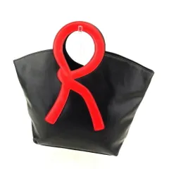 【最大30％OFF★ウィンターセール】ロベルタ・ディ・カメリーノ Roberta di Camerino ハンドバッグ ブラック レッド レディース 中古