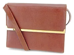 サルヴァトーレフェラガモ Salvatore Ferragamo ショルダーバッグ ガンチーニ ブラウン レディース 中古