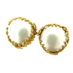 【最大30％OFF】シャネル CHANEL イヤリング フェイクパール ゴールド レディース 中古