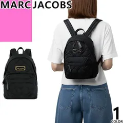 マークジェイコブス MARC JACOBS リュック バックパック レディース キルティング ナイロン ロゴ 軽量 おしゃれ 小さめ ブランド 黒 ブラック QUILTED NYLON MINI BACKPACK M0016679
