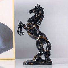 馬 ウマ ガラス 置物 馬頭 重厚 オーナメント オブジェ 65400HS - メルカリ