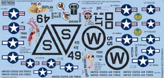 キッツワールド KW144014 1/144 アメリカ陸軍 B-29 スーパーフォートレスデカールセット 2