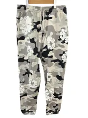 DENIM TEARS (デニムティアーズ) スエットパンツ 総柄 L グレー系 メンズ/027