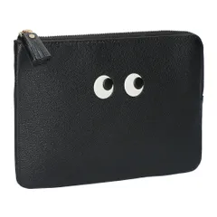 アニヤハインドマーチ ANYA HINDMARCH ポーチ LOOSE POCKET EYES ルース ポケット アイズ 193634/5050925193634 BLACK CAPRA