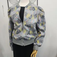 カラフル パータン ブルゾン ジャケット カーディガン free