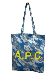 A.P.C. (アーペーセー) Tote Lou トートバッグ コットン 総柄 M61442-COFBY-IAA ブルー ウィメンズ/045