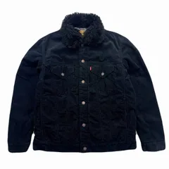 リーバイス コーデュロイ ジャケット メンズ XL ブラック レッドタブ 襟ボア 中綿 黒 LPCL21-109 人気