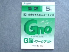 中学受験グノーブル G脳 ワークアウト 算数5年 30増減を考えるニュートン算 未使用 2013 010S2B