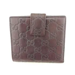 【最大30％OFF】グッチ GUCCI 二つ折り財布 グッチシマ ブラウン レディース 中古