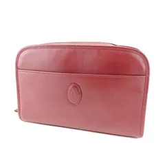 【最大30％OFF★ウィンターセール】カルティエ CARTIER ポーチ マストライン ボルドー レディース 中古