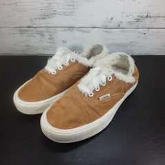 VANS AUTHENTIC SF ブラウン 茶 BROWN ホワイト 白 WHITE 24.5cm V44SF FUR L04493