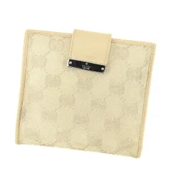 【最大30％OFF】グッチ GUCCI 二つ折り財布 GG柄 ベージュ レディース 中古