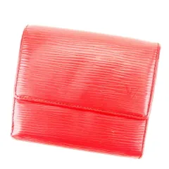 【最大30％OFF】ルイ・ヴィトン LOUIS VUITTON 二つ折り財布 エピ ポルトモネビエカルトクレディ レッド レディース 中古