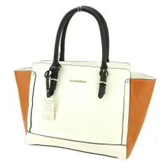 【最大30％OFF】ハンドバッグ ホワイト 白　ブラウン レディース 中古