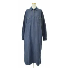 45rpmデニム長袖 ワンピース 綿100％ダブルポケットデニムワンピース＜大きいサイズ有＞ 通販