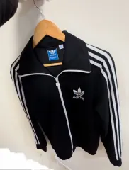 アディダス 100 ジャージ ジップアップ ヨーロッパ ファイヤーバード ブラック