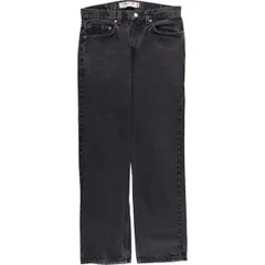古着 00年代 リーバイス Levi's 505 REGULAR FIT ブラックデニム テーパードデニムパンツ メンズw32相当/eaa419675