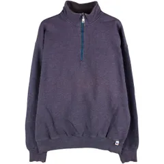 古着 90年代 ラッセル Russell ハーフジップスウェットシャツ トレーナー メンズL相当 ヴィンテージ/eaa482707