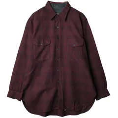 古着 70年代 ペンドルトン PENDLETON チェック柄 オンブレチェック ウールシャツ USA製 メンズXL相当 ヴィンテージ/eaa603811