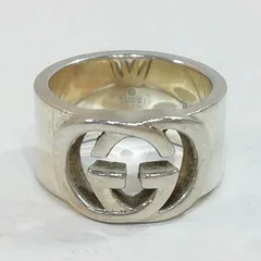 【中古】【送料無料】GUCCI グッチ 190482 シルバーリング 925 インターロッキングG 12 11号※メール便でお送りします【代引き不可】