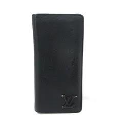 【三重本店】 中古 LOUIS VUITTON | ルイ・ヴィトン ポルトフォイユブラザNM 二つ折り長財布 M69980 LVアエログラム ブラック 【125】