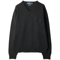 古着 ラルフローレン Ralph Lauren POLO by Ralph Lauren Vネック ラムウールニットセーター メンズL相当/eaa596161