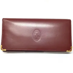 【ABランク】　Cartier     カルティエ　マスト　長財布　ボルドー　（55591）