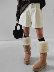 뎅뎅PT (25FW 冬新作 BEST ハーフパンツ コーデュロイ コーデュロイ ズボン ピンタック)