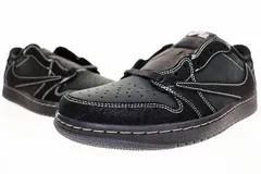 ナイキ NIKE AIR JORDAN 1 LOW OG SP BLACK PHANTOM 2022 27.5cm TRAVIS SCOTT DM7866-001 エア ジョーダン ブラック ファントム トラヴィス 【中古】☆AA★▲■251215