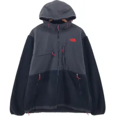 古着 ザノースフェイス THE NORTH FACE チェック柄 デナリフーディー ナイロンxフリースパーカー メンズXL相当/eaa548600