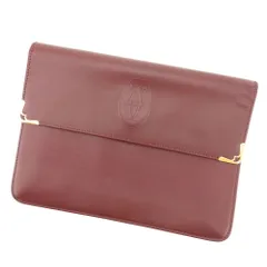 【最大30％OFF】カルティエ CARTIER クラッチバッグ マストライン ボルドー ゴールド レディース 中古