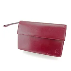 【最大30％OFF】カルティエ CARTIER クラッチバッグ マストライン ボルドー×ゴールド レディース 中古
