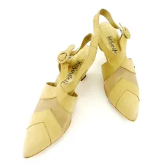 【最大30％OFF】イヴ・サンローラン YVES SAINT LAURENT パンプス 37 ベージュ レディース 中古