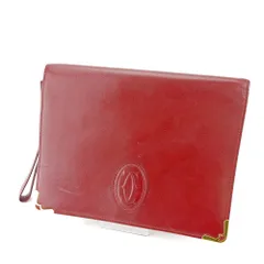【最大30％OFF★ウィンターセール】カルティエ CARTIER クラッチバッグ マストライン ボルドー ゴールド レディース 中古