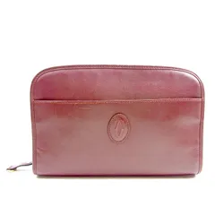【最大30％OFF★ウィンターセール】カルティエ CARTIER クラッチバッグ マストライン ボルドー レディース 中古