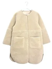 パシオーネ(PASSIONE)リバーシブルボアジャケットコートブラウン美品 パシオーネ(PASSIONE)リバーシブルボアジャケットコートブラウン美品