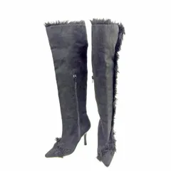 【最大30％OFF】ブーツ ニーハイ ブラック レディース 中古