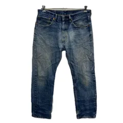 Levi's 505 デニムパンツ W34 ブルー リーバイス ジップアップ アメカジ ジーンズ デニム コットン 2512-341