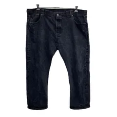 メキシコ製 Levi's 501 デニムパンツ W44 ブラック リーバイス ボタンフライ アメカジ ジーンズ デニム コットン ビッグサイズ 2512-383